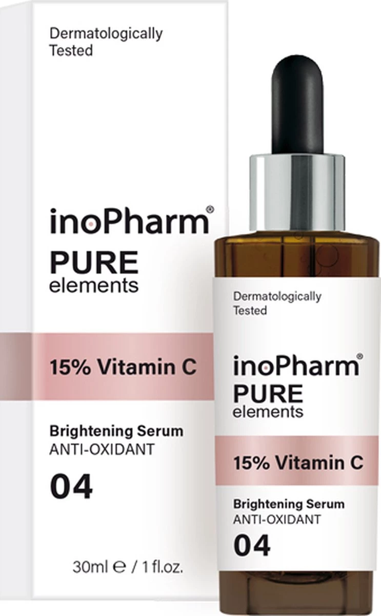 InoPharm   Pure Elements 15% Vitamin C Brightening Serum sérum facial avec 15% de vitamine C